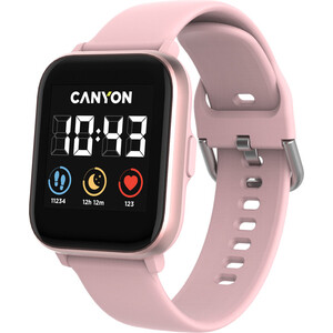 Смарт часы Canyon Smart watch, 1.4inches IPS full touch screen, with music player plastic body, IP68 waterproof, multi-sport m (CNS-SW78PP)