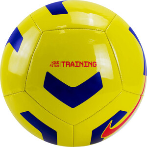 фото Мяч футбольный nike pitch training cu8034-720, р.5, 12 пан., желтый