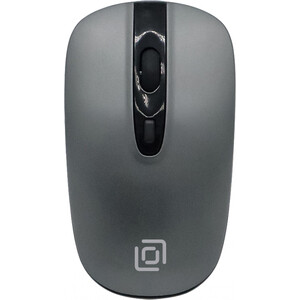 Клавиатура + мышь Oklick 300M клав:серый мышь:серый/черный USB беспроводная slim (1488402)