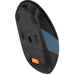 Мышь A4Tech Fstyler FB10C черный/синий оптическая (2400dpi) беспроводная BT/Radio USB (4but) (FB10C ASH BLUE)