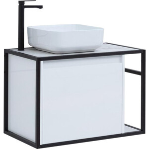 Мебель для ванной Aquanet Nova Lite Loft 75 левая, белый глянец
