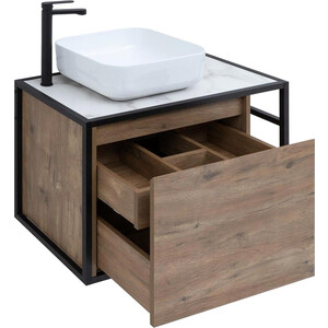 Мебель для ванной Aquanet Nova Lite Loft 75 левая, дуб рустикальный