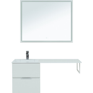 Мебель для ванной Aquanet Алвита 120 левая, белый