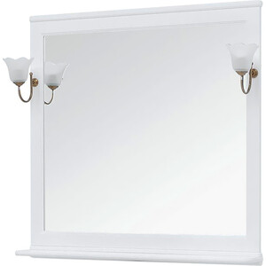 Зеркало Aquanet Валенса 105 с подсветкой, белое матовое (238830, 173024)