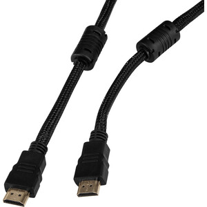 Кабель HDMI Buro HDMI (m)/HDMI (m) 3м. феррит.кольца Позолоченные контакты черный (HDMI-V1.4-3MC)