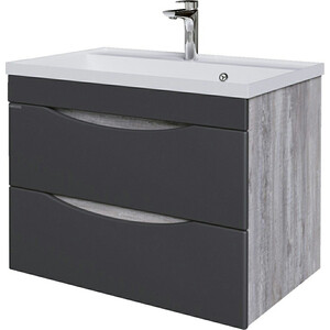 Мебель для ванной Grossman Талис 80х45 бетон пайн/графит