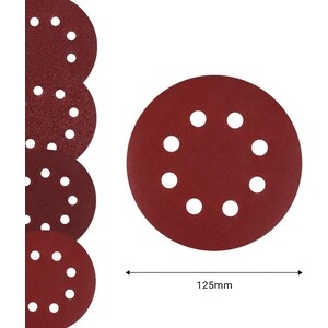 Набор шлифовальных кругов Deko SD20-1 (P40, P80, P120, P240), 125мм, 20 шт