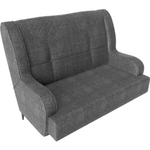 фото Прямой диван лига диванов неаполь 2-х местный рогожка серый (113182)