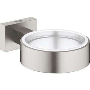 Держатель в ванную Grohe Essentials Cube для стакана, мыльницы или дозатора, суперсталь (40508DC1)