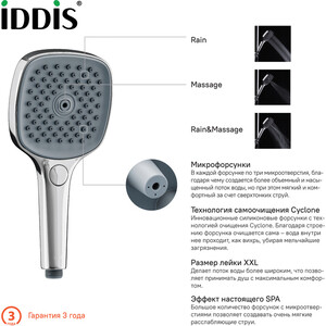 Ручной душ IDDIS Slide хром (SLI3F0Ci18)