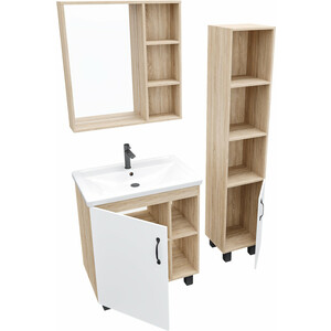 Мебель для ванной Grossman Флай 70х46 Фостер 70, белый/дуб сонома