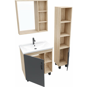 Мебель для ванной Grossman Флай 70х46 Фостер 70, серый/дуб сонома