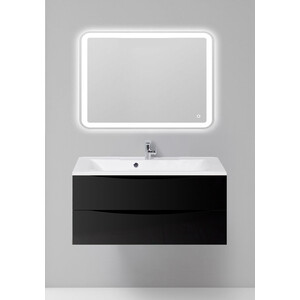 Мебель для ванной BelBagno Marino-Cer 100 Nero Lucido