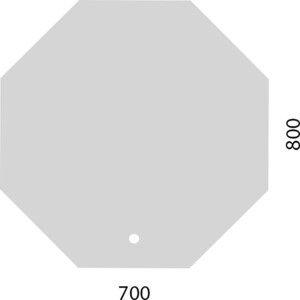 Зеркало Corozo Теор 70х80 V сенсор (SD-00000843)