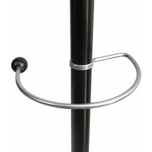 Вешалка-стойка Brabix Cr-8342 на мраморном диске, металл, 5+4 крючка, цвет черный (606439)