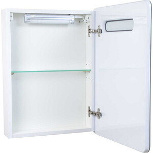 Зеркальный шкаф Emmy Донна 50х70 правый, с подсветкой, белый (don50bel-r)