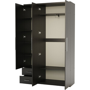 Шкаф трехдверный Шарм-Дизайн Комфорт МКЯ-32/1 105х45 с зеркалами, венге
