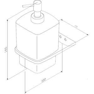 Дозатор жидкого мыла Am.Pm Inspire 2.0 черный (A50A36922)