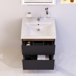 Мебель для ванной Am.Pm X-Joy 55х45 черная матовая