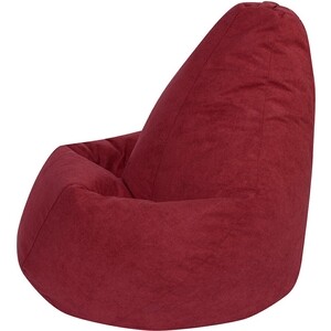 Кресло-мешок DreamBag Бордовый Велюр 3XL 150х110