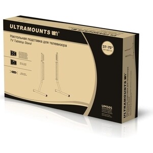 Кронштейн-подставка для телевизора Ultramounts UM 505 черный 37"-70" макс.40кг настольный фиксированный