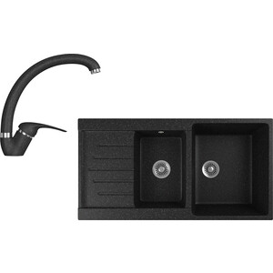 Кухонная мойка и смеситель GreenStone GRS-98k-308, GS-002-308 черный, GRS-98k-308, GS-002-308 черный
Кухонная мойка и смеситель GreenStone GRS-98k-308, GS-002-308 черный, GRS-98k-308, GS-002-308 черный