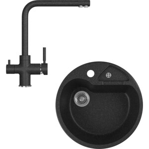 Кухонная мойка и смеситель GreenStone GRS-08K-308, GS-005-308 черный, GRS-08K-308, GS-005-308 черный
Кухонная мойка и смеситель GreenStone GRS-08K-308, GS-005-308 черный, GRS-08K-308, GS-005-308 черный
