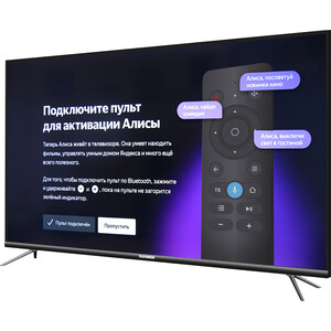 фото Телевизор telefunken tf-led65s03t2su яндекс.тв черный