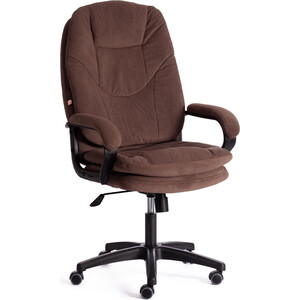 фото Кресло tetchair кресло comfort lt (22) флок , коричневый, 6