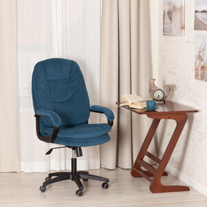 фото Кресло tetchair кресло comfort lt (22) флок , синий, 32
