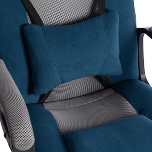 Кресло TetChair Driver (22) флок/ткань, синий/серый 32/TW-12