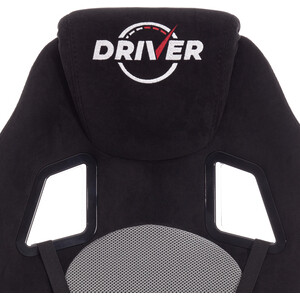 Кресло TetChair Driver (22) флок/ткань, черный/серый 35/TW-12