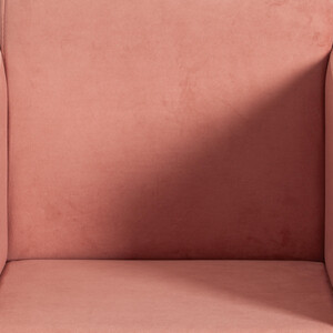 Кресло TetChair Milan хром флок, розовый 137