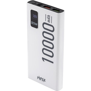 фото Мобильный аккумулятор hiper ep 10000 10000mah 3a qc pd 2xusb белый (ep 10000 white)