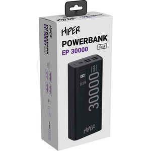 Мобильный аккумулятор Hiper EP 30000 Black