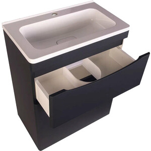 Мебель для ванной Style line Бергамо мини 60х35 Люкс Plus напольная, черная