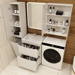 Мебель для ванной Style line Бергамо мини 60х35 Люкс Plus напольная, белая