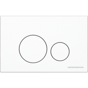 Инсталляция для унитаза Ceramicanova Envision с кнопкой смыва Round белая (CN1001W)