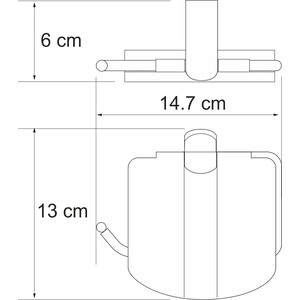 Держатель туалетной бумаги Wasserkraft Berkel хром (K-6825)