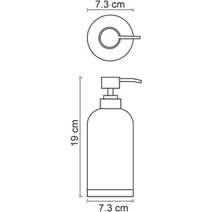 Дозатор для жидкого мыла Wasserkraft Mindel белый (K-8899)