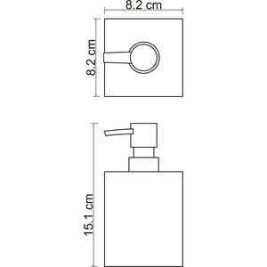 Дозатор для жидкого мыла Wasserkraft Leine белый (K-3899)