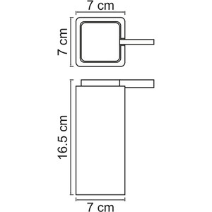 Дозатор для жидкого мыла Wasserkraft Oder белый (K-9699)