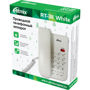 Проводной телефон Ritmix RT-311 white