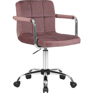 Офисное кресло для персонала Dobrin TERRY LM-9400 пудрово-розовый велюр (MJ9-32)