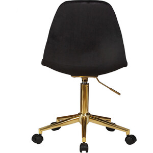 фото Офисное кресло для персонала dobrin diana lm-9800-gold черный велюр (mj9-101)