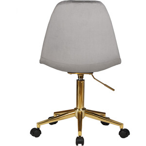 Офисное кресло для персонала Dobrin DIANA LM-9800-Gold серый велюр (MJ9-75)