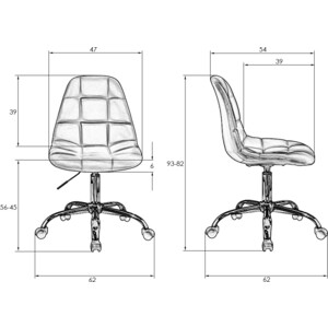 Офисное кресло для персонала Dobrin DIANA LM-9800-Gold серый велюр (MJ9-75)