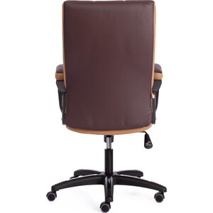 Офисное кресло TetChair TRENDY (22) кож/зам/ткань, коричневый/бронзовый, 36-36/21