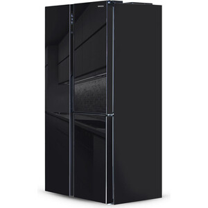 Холодильник NFK-475, SbS черный Ginzzu NFK-475, SbS черный
