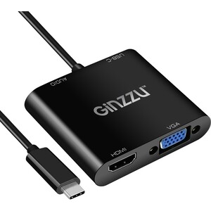Переходник Ginzzu GC-876HVC, Type C на VGA + HDMI + Audio, кабель 25см, GC-876HVC, Type C на VGA + HDMI + Audio, кабель 25см
Переходник Ginzzu GC-876HVC, Type C на VGA + HDMI + Audio, кабель 25см, GC-876HVC, Type C на VGA + HDMI + Audio, кабель 25см